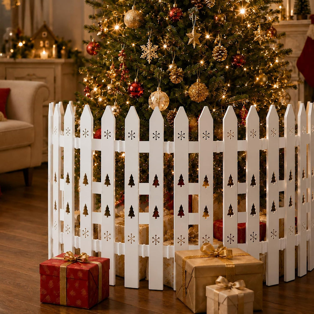 24 Inch Extra Tall Christmas Tree Fence, 24 Pack