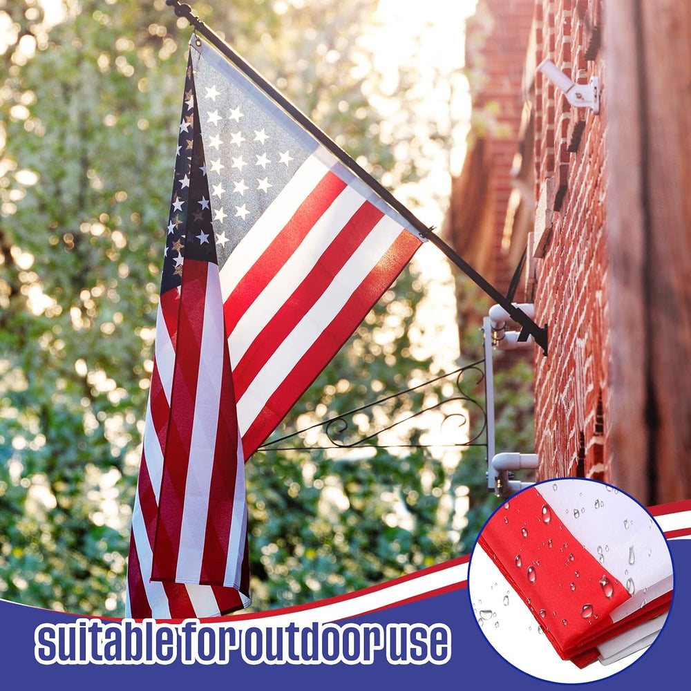 Tradder 40 Pieces 3x5 Ft American Flags Waterproof Polyester Grommets