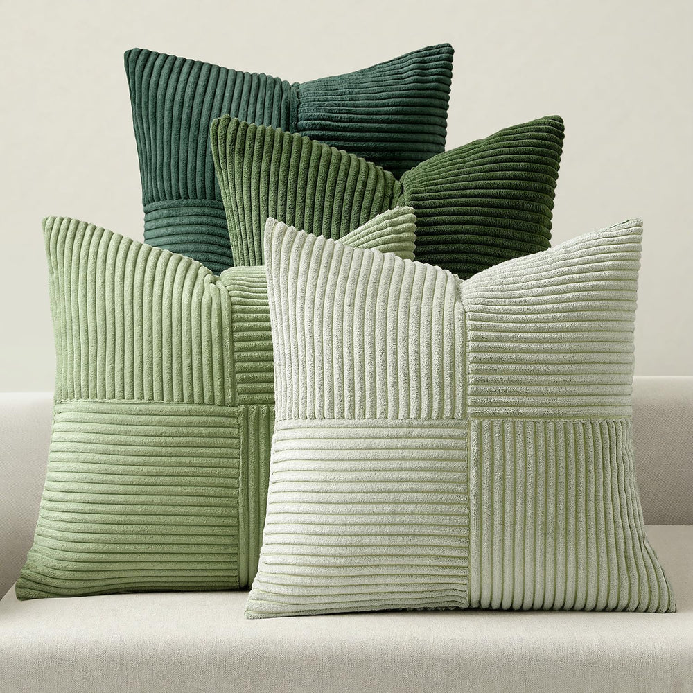 MIULEE Spring Green Decorative Throw Pillow Covers 20x20 Inch Set of 4 Boho F...