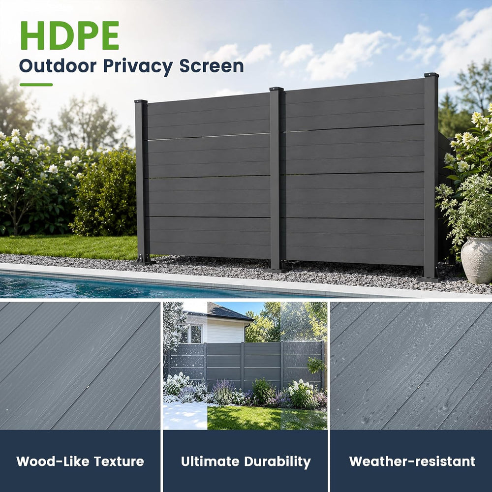 Domi 50" W x 49" H Outdoor Privacy Screen, Air Conditioner Fence, 4...