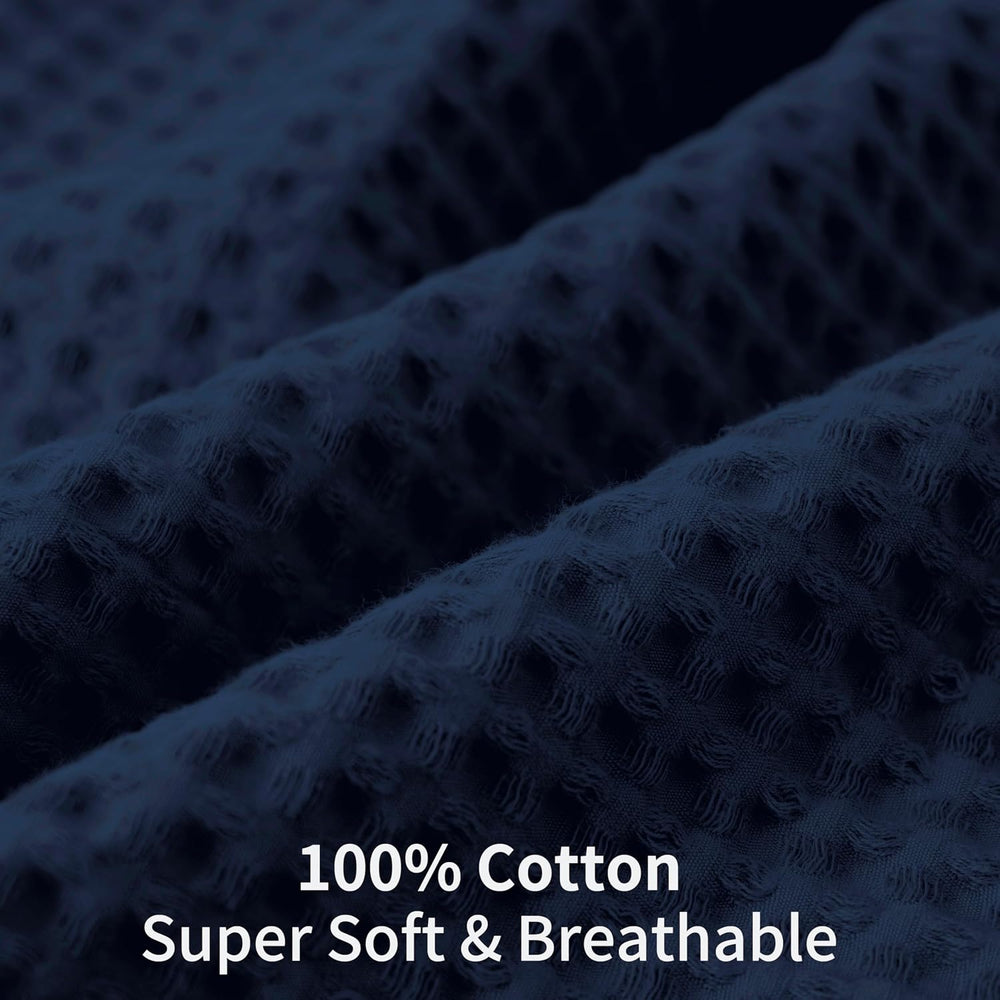 100% Egyptian Cotton 600 TC Waffle Weave Throw Pillow Covers 4 Pack