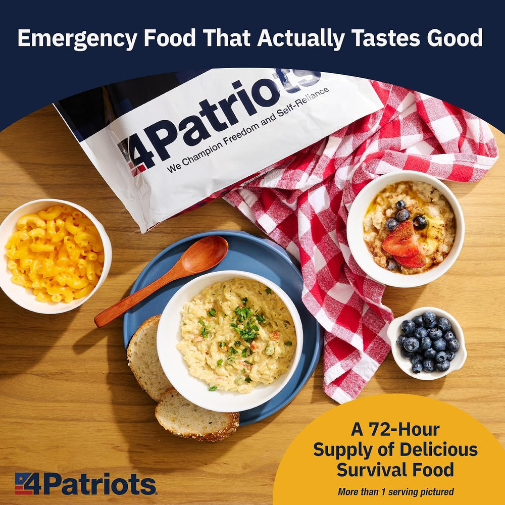 4Patriots 72-Hour Survival Food Kit: Emergency Food Supply Designed to Last 2...