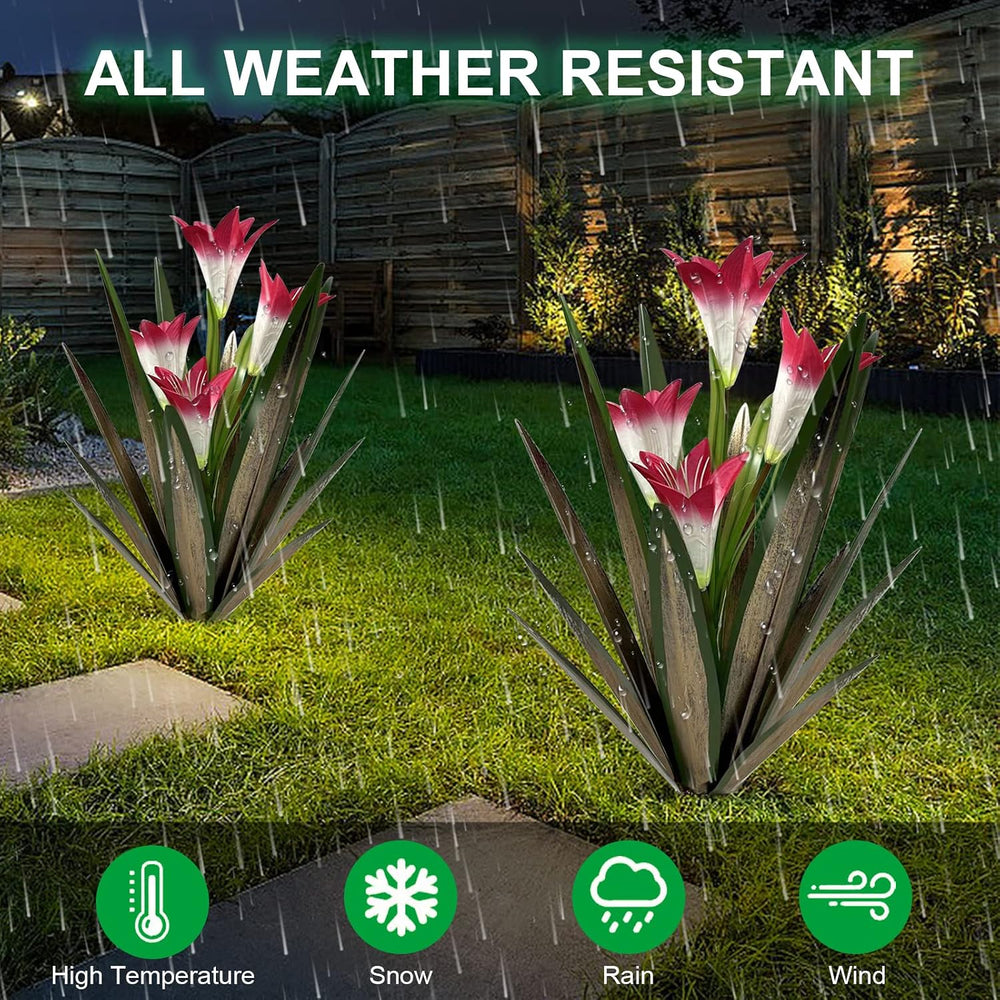 Homight Metal Agave Plant Outdoor Decoration Lily Mexican Yard Art Garden Gif...