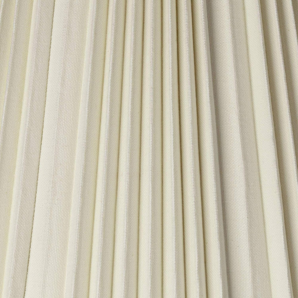 Hosea Extra Large Eggshell White Pleated Bell Shade 10x19x13x12.25 (Spider)