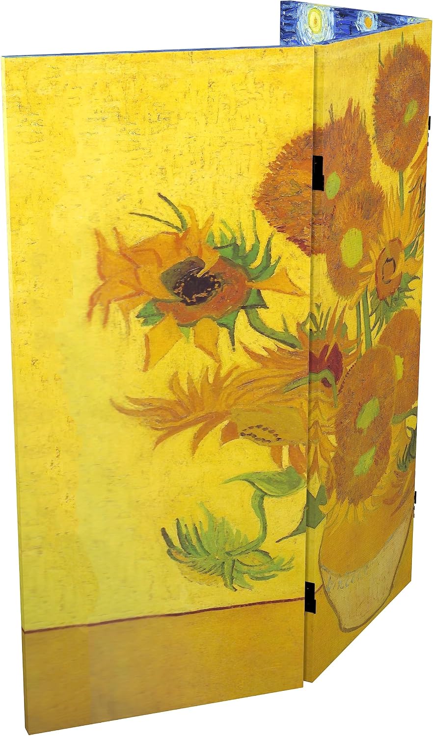 Red Lantern Double Sided Works of Van Gogh Canvas Room Divider - Starry Night...
