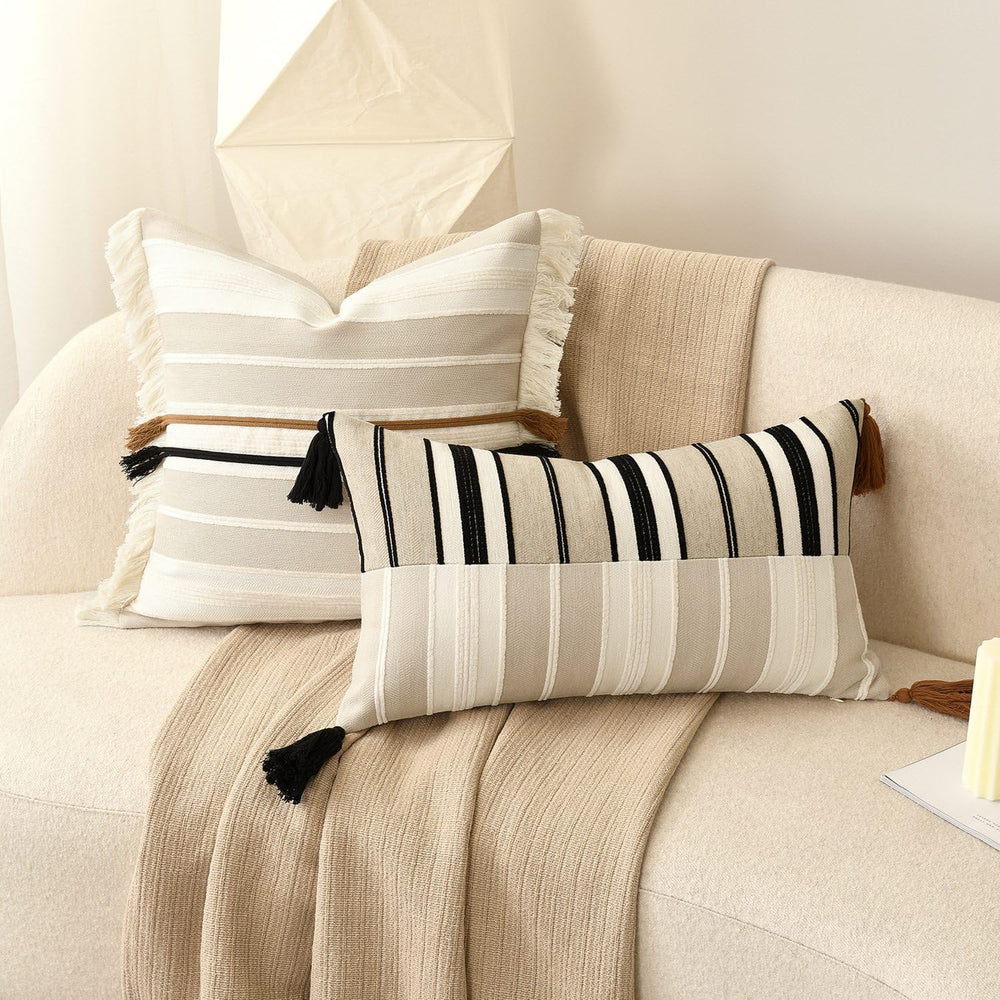 Boho Lumbar Pillow Cover 14x24 Inch