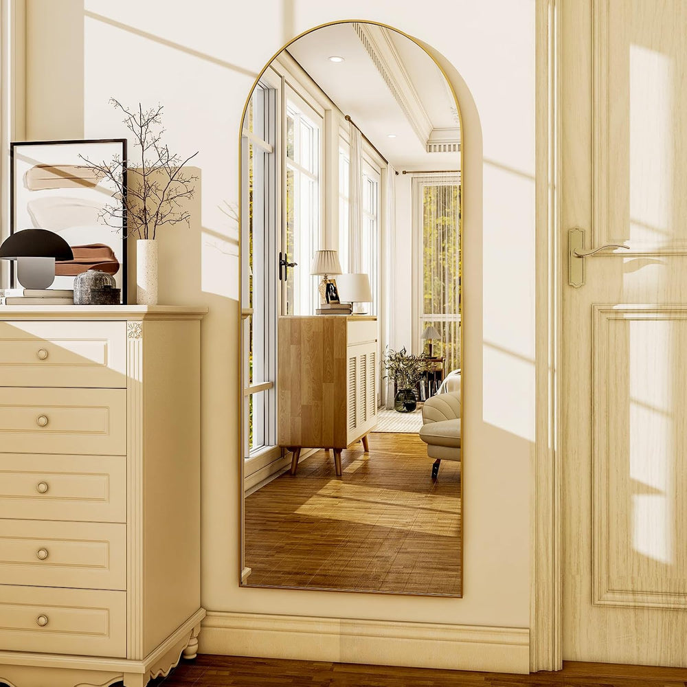 HARRITPURE 56"x21" Arched Full Length Mirror Floor Mirrors