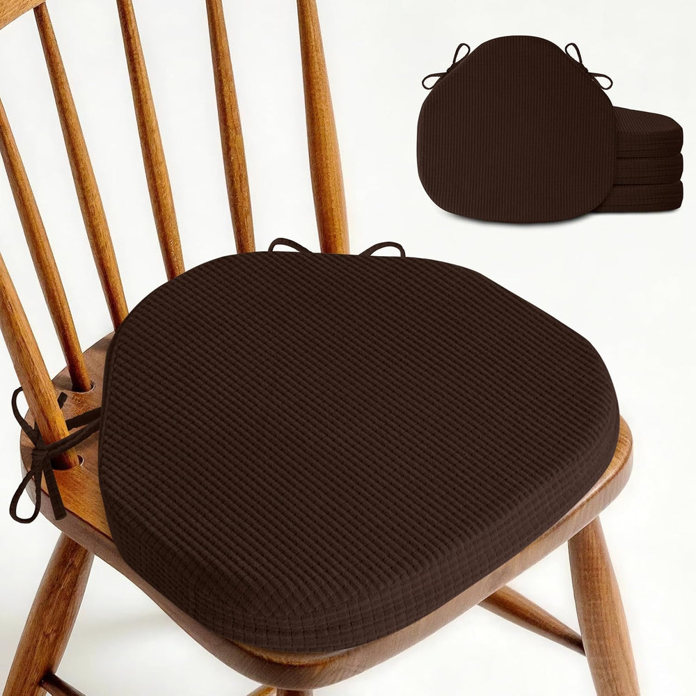 OVOV Windsor Chair Cushions for Dining Chairs Set of 4 16.5"x15.5" ...