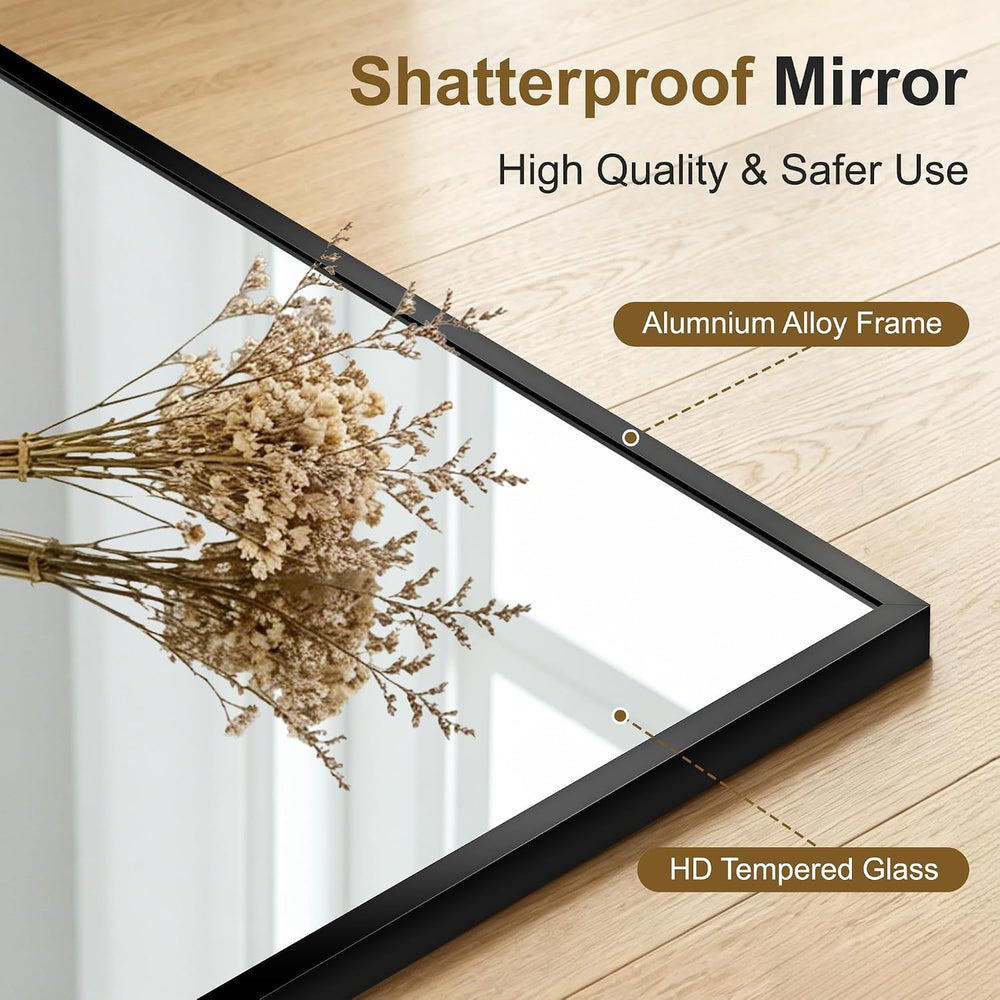 Bathroom Vanity Mirrors for Over Sink, 2 Pack 30"x30" Black Mirrors