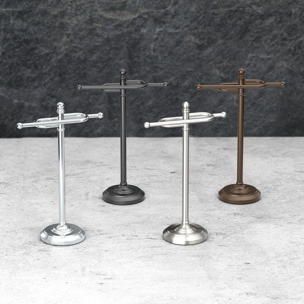 Gatco 1546 Counter Top S Style Towel Holder, Chrome