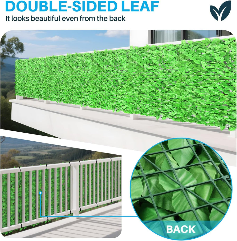 Patio Paradise 6'x14'-1Pc Faux Ivy Fence Privacy Screen Artificial Gr...