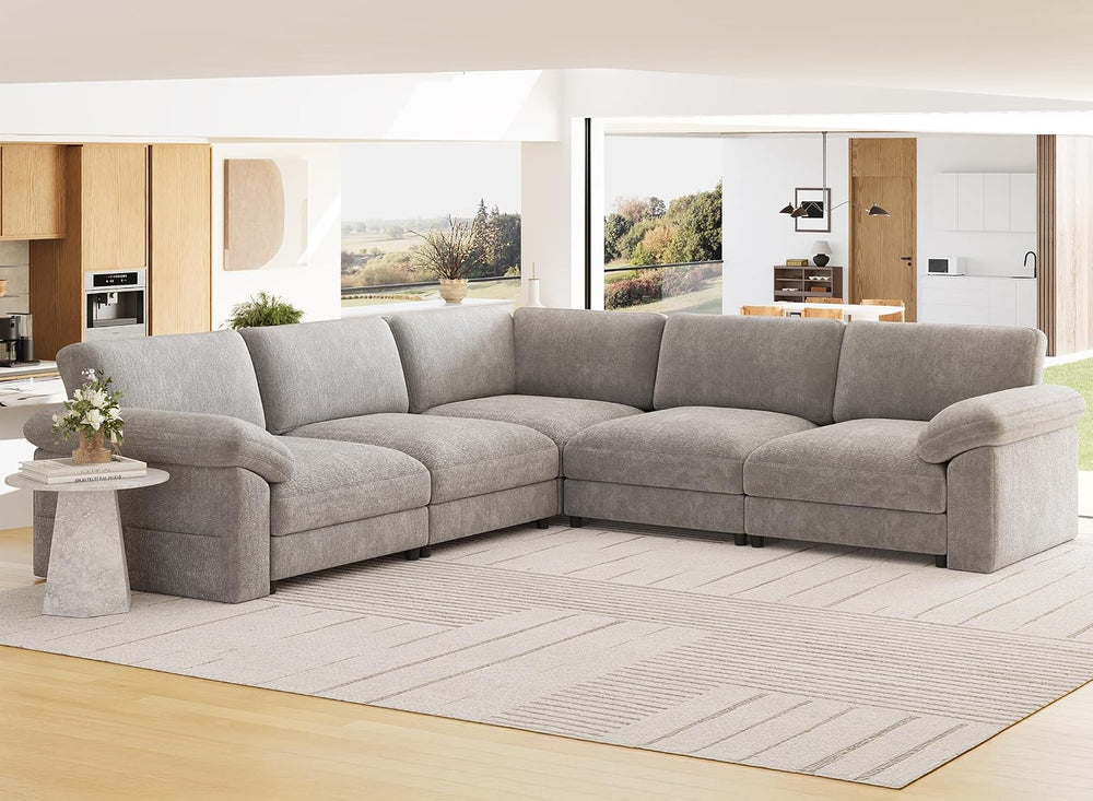 Oversized Sectional Couches for Living Room, Modular L Shaped Cloud Sofa