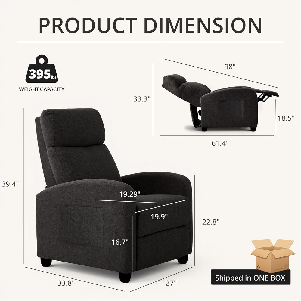 Recliner Chair for Living Room, Modern Adjustable Home Theater