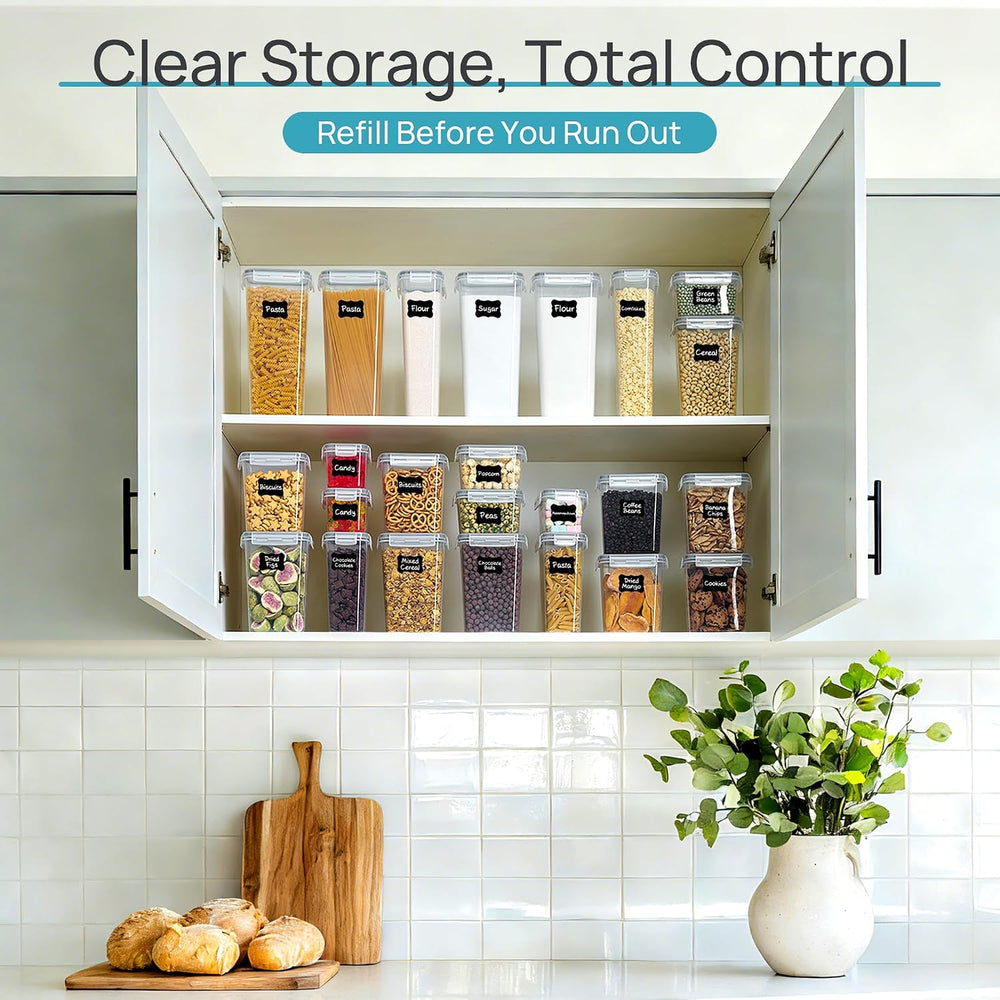 Vtopmart Airtight Food Storage Containers with Lids, 24 pcs, Gray