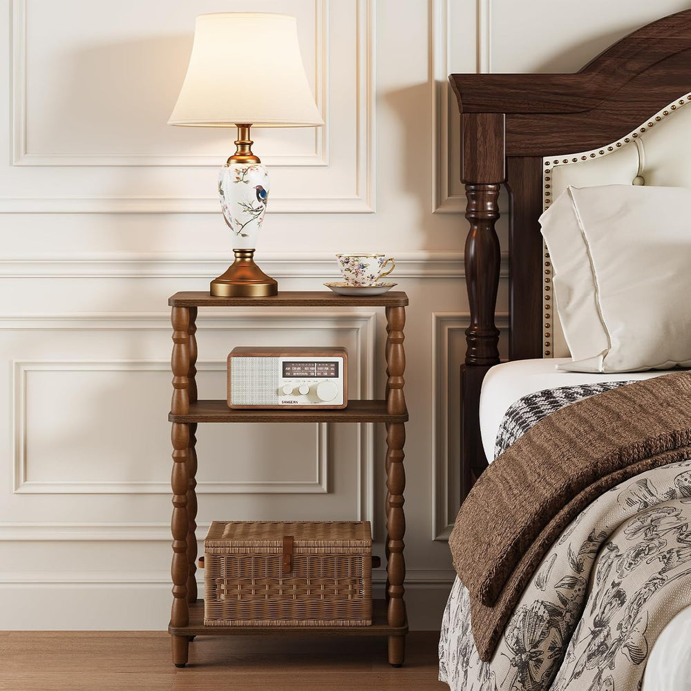 Yoobure Narrow Side Table - Small End Table with Storage, Skinny End Tables