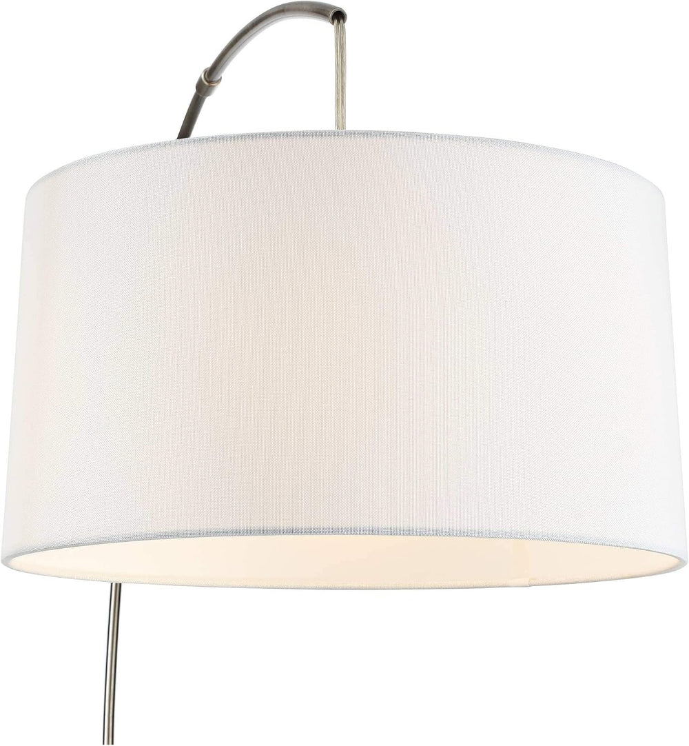 Cora 72" Tall Brushed Nickel Modern Arc Floor Lamp