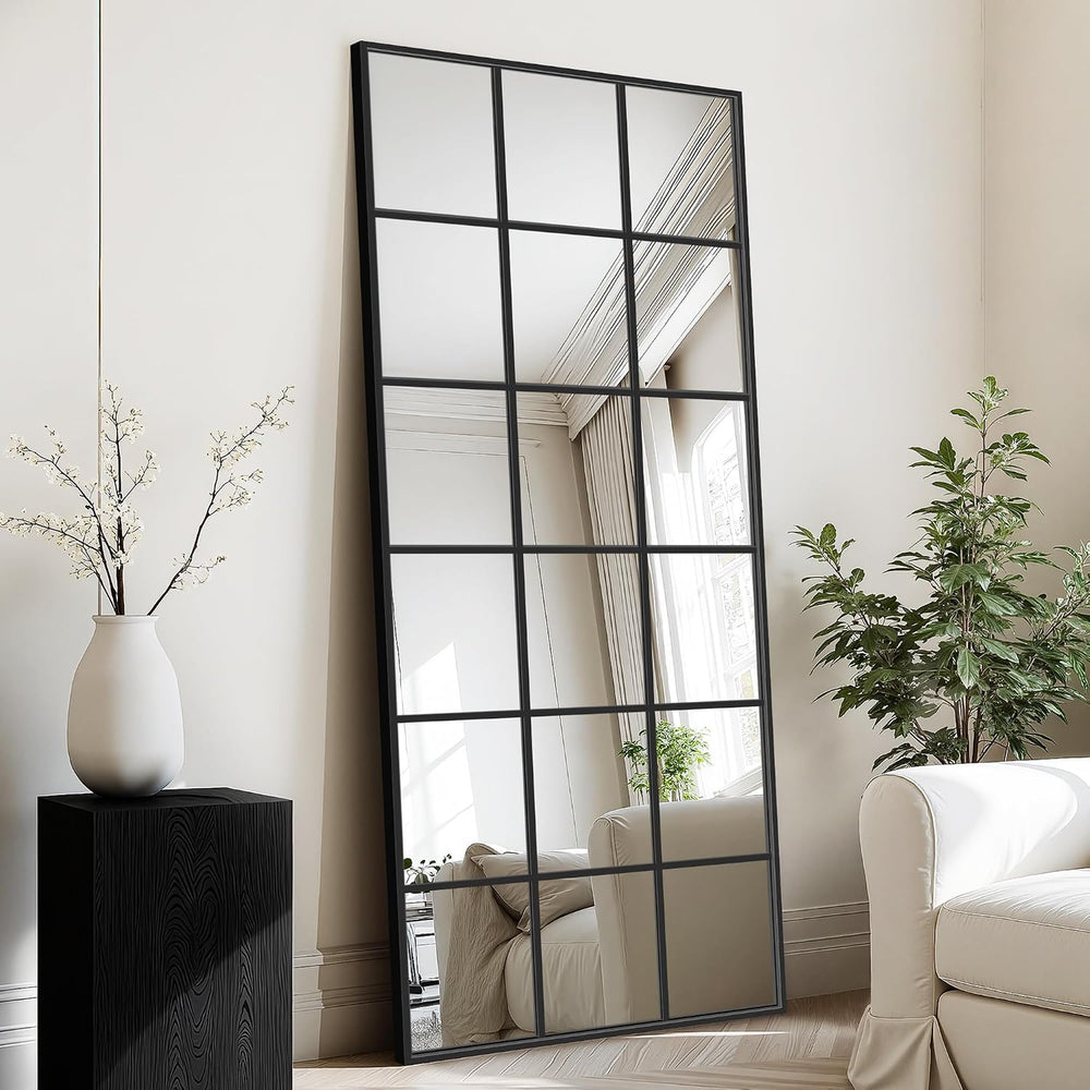 Full Length Mirror Window Pane, 30" x 70" Large Decorative Mirror, ...
