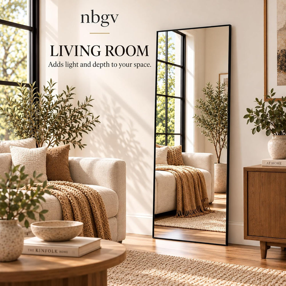 58"x20" Full Length Mirror, Floor Mirror Full Length Gold