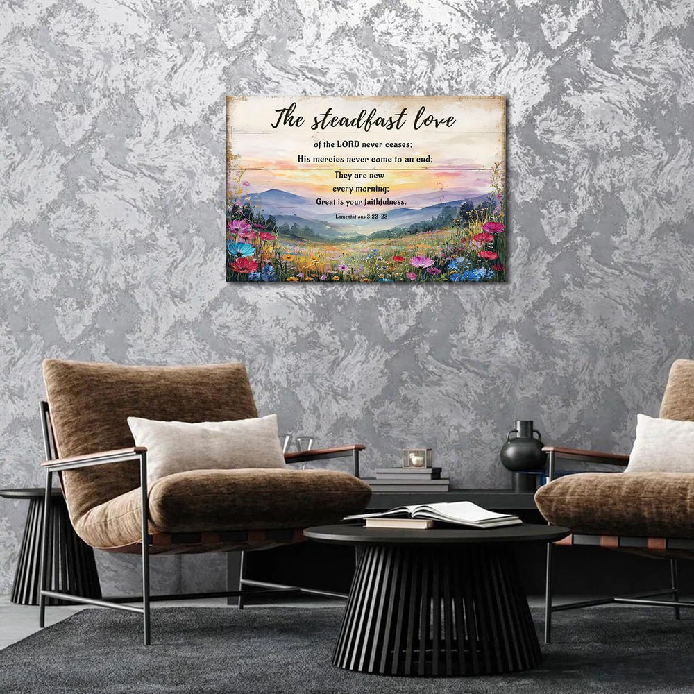 Wildflower Christian Wall Art Lamentations 3 Floral Scripture Wall Decor