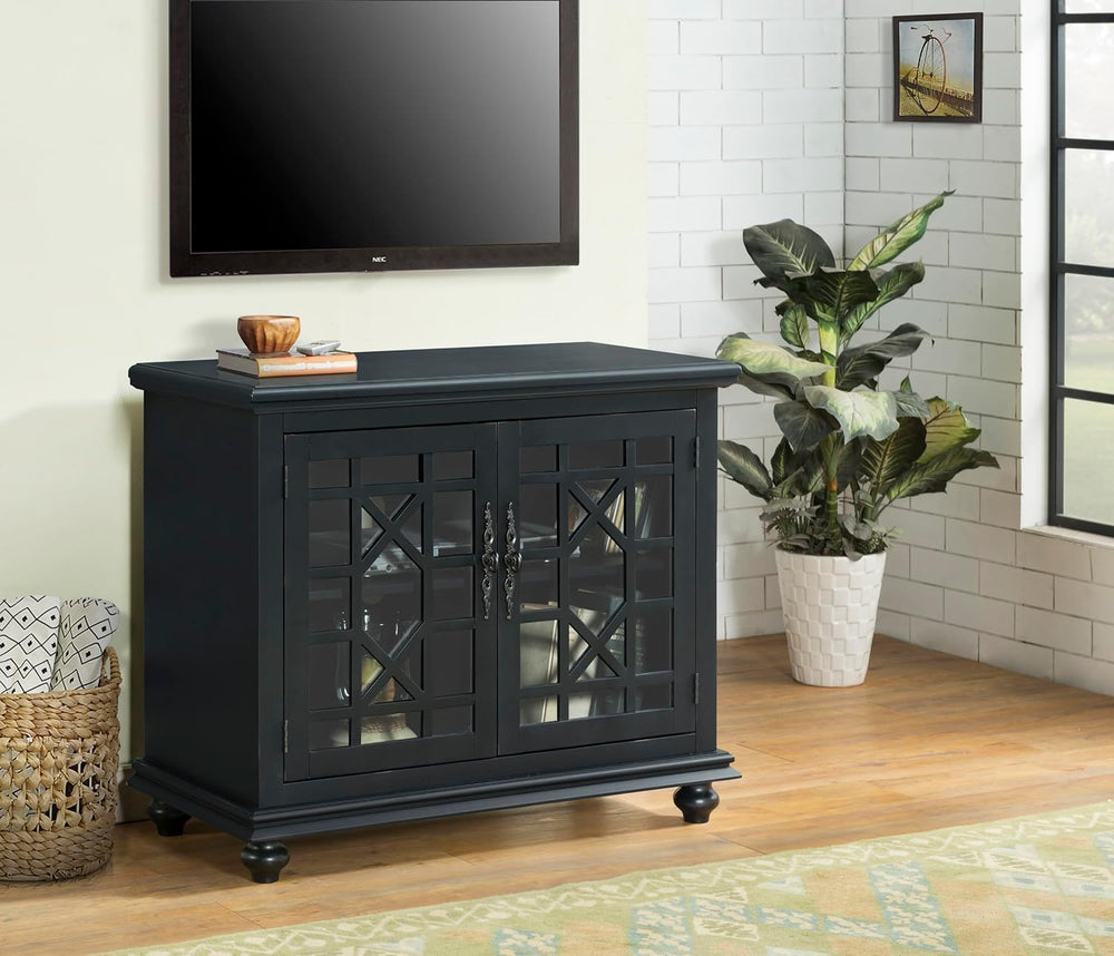 Martin Svensson Home Elegant Small Spaces Accent Cabinet, Antique Black