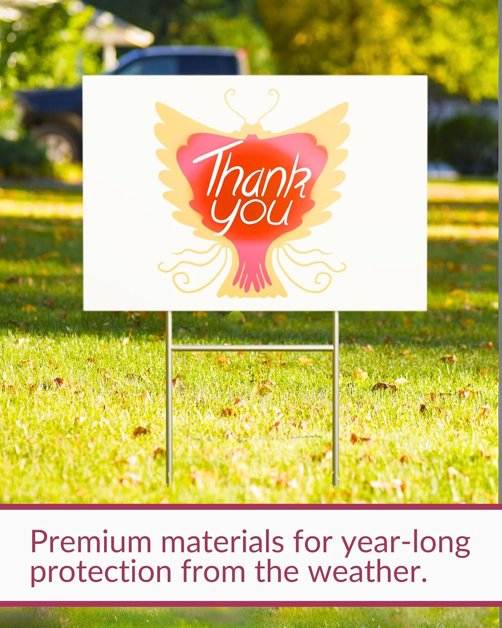 PartyPrints 20 Pack 18 x 12 White Blank Yard Signs with Metal Stakes, Waterpr...