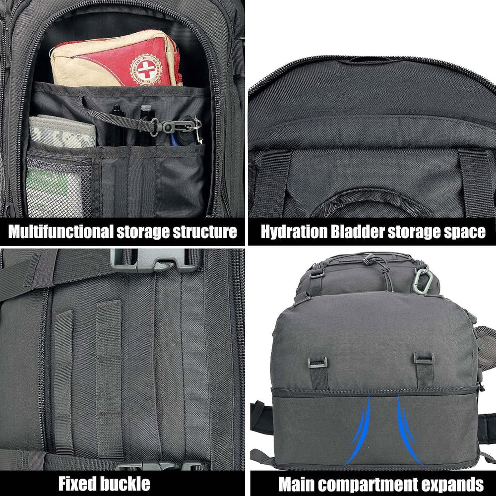 Tactical Backpack for Men Military Large 3 Day Bug Out Bag Hiking Daypack