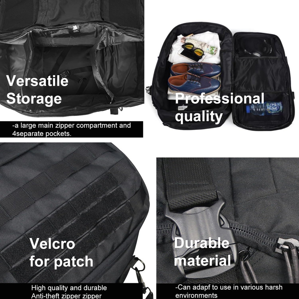 3 In 1 Military Backpack Travel Duffle Bag for Weekender Gym Traveling Workou...