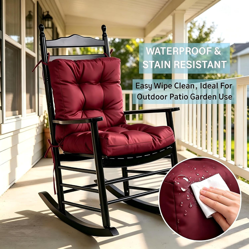 QILLOWAY Outdoor Chair Cushion for Patio Furniture, Waterproof Patio Cushions...