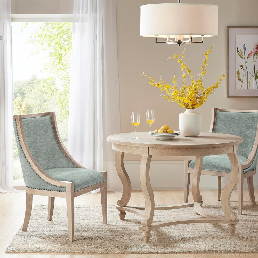 Martha Stewart Farmhouse Dining Room Chair, Recessed Arm Chair For Bedrooms, ...
