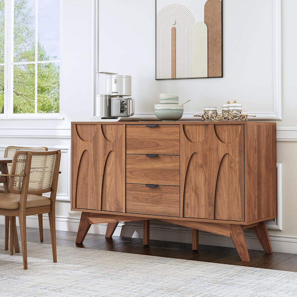 Bifins Buffet Cabinet with Storage, 47.2" Storage Cabinet with 3 Drawers