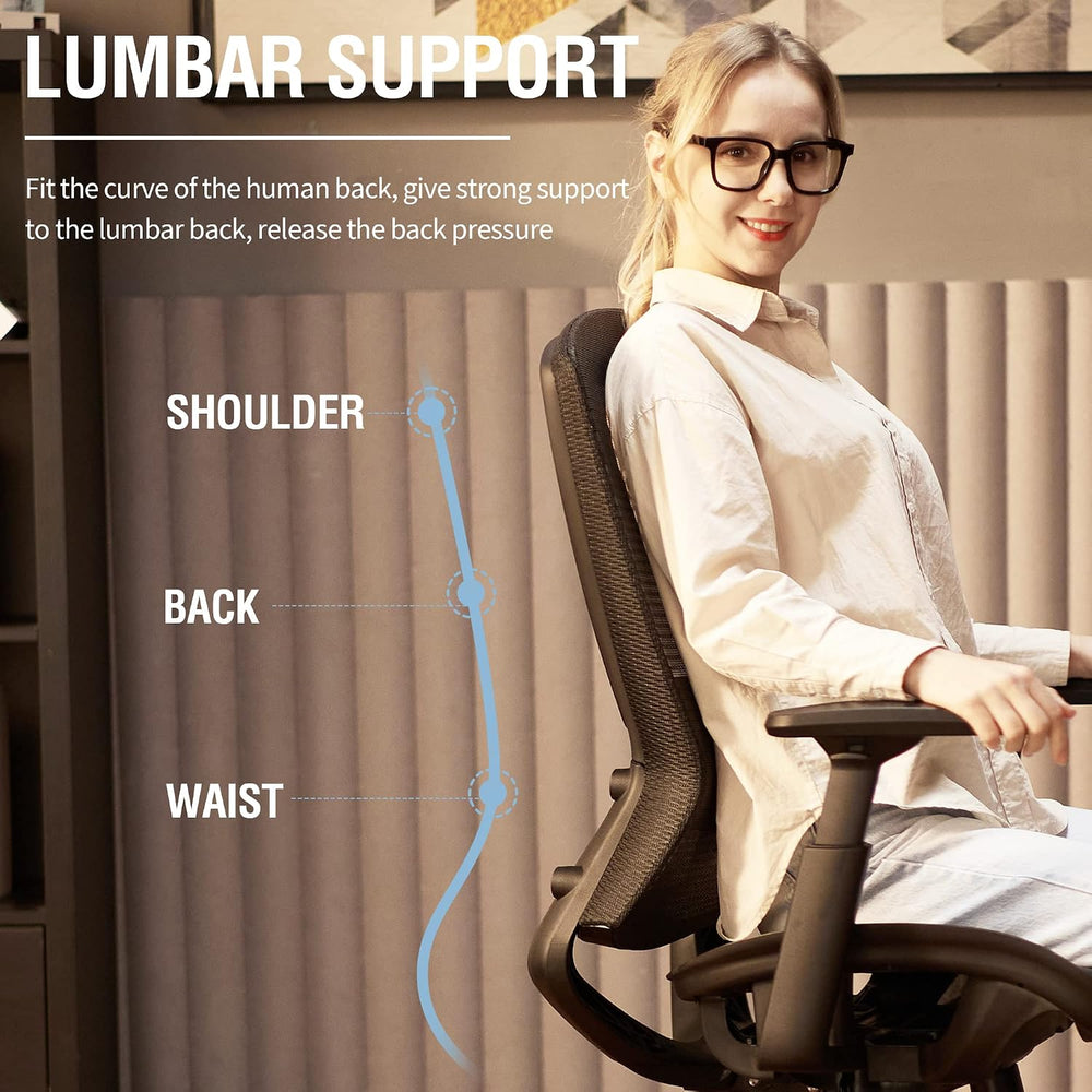 ELABEST Ergonomic Mesh Office Chair,Comfy Computer Desk Chair - BIFMA 5.1 Cer...