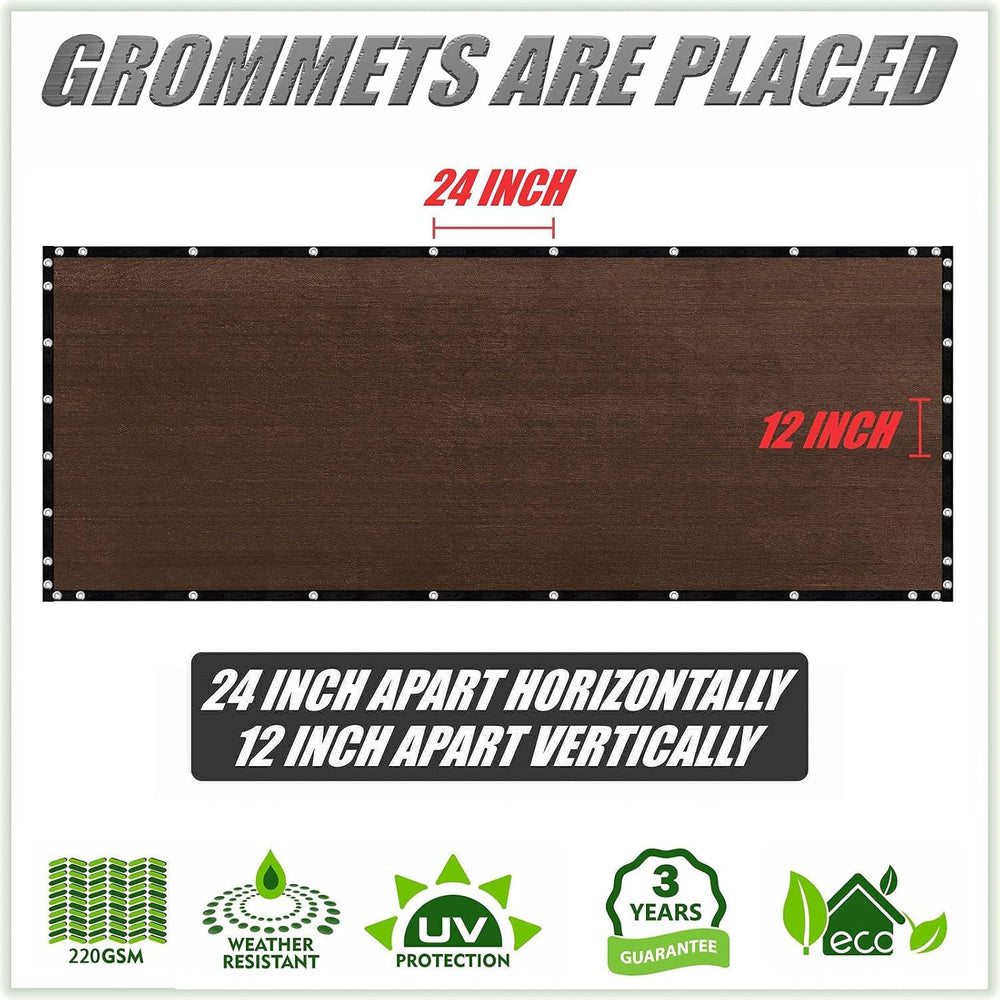ColourTree Plus Fence Privacy Screen, Commercial Grade 220 GSM