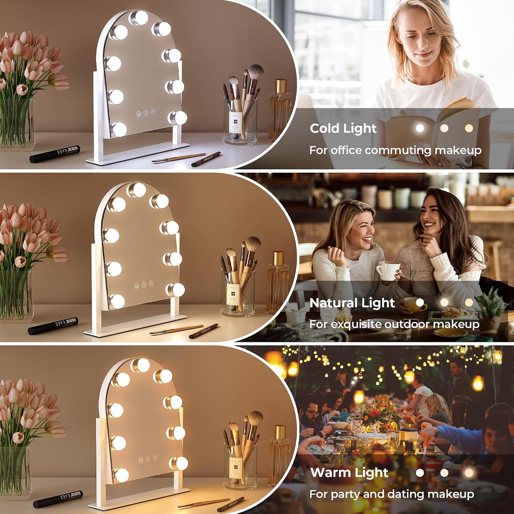 ZL ZELing Makeup Mirror with Lights, Vanity Mirror with Lights, Lighted Makeu...