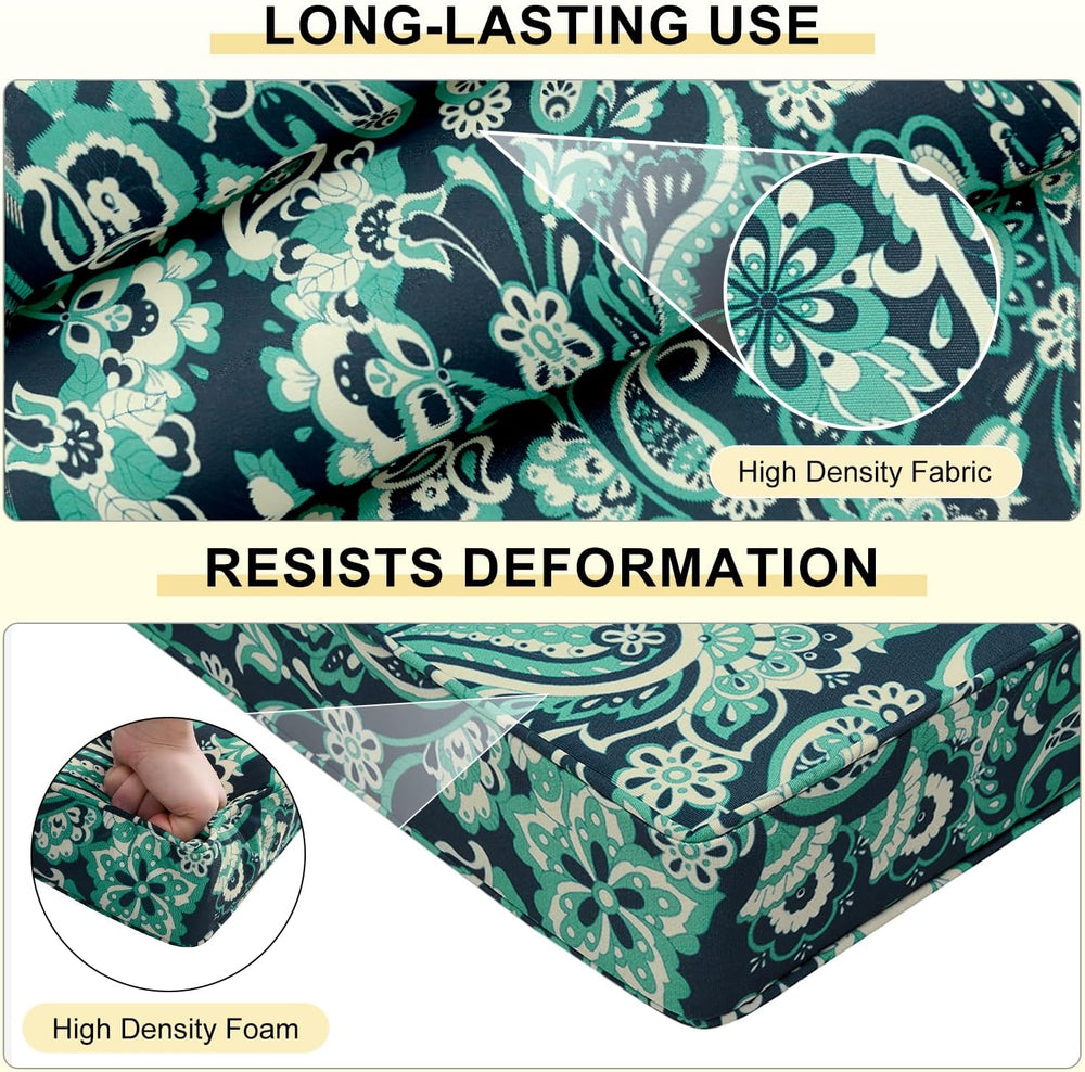 downluxe Outdoor Chair Cushions Set of 4, Waterproof 19" x 19" x 3&...