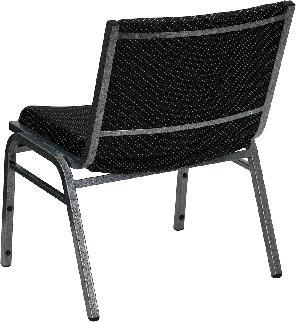 Flash Furniture Hercules Big & Tall Fabric Stack Chair, Black