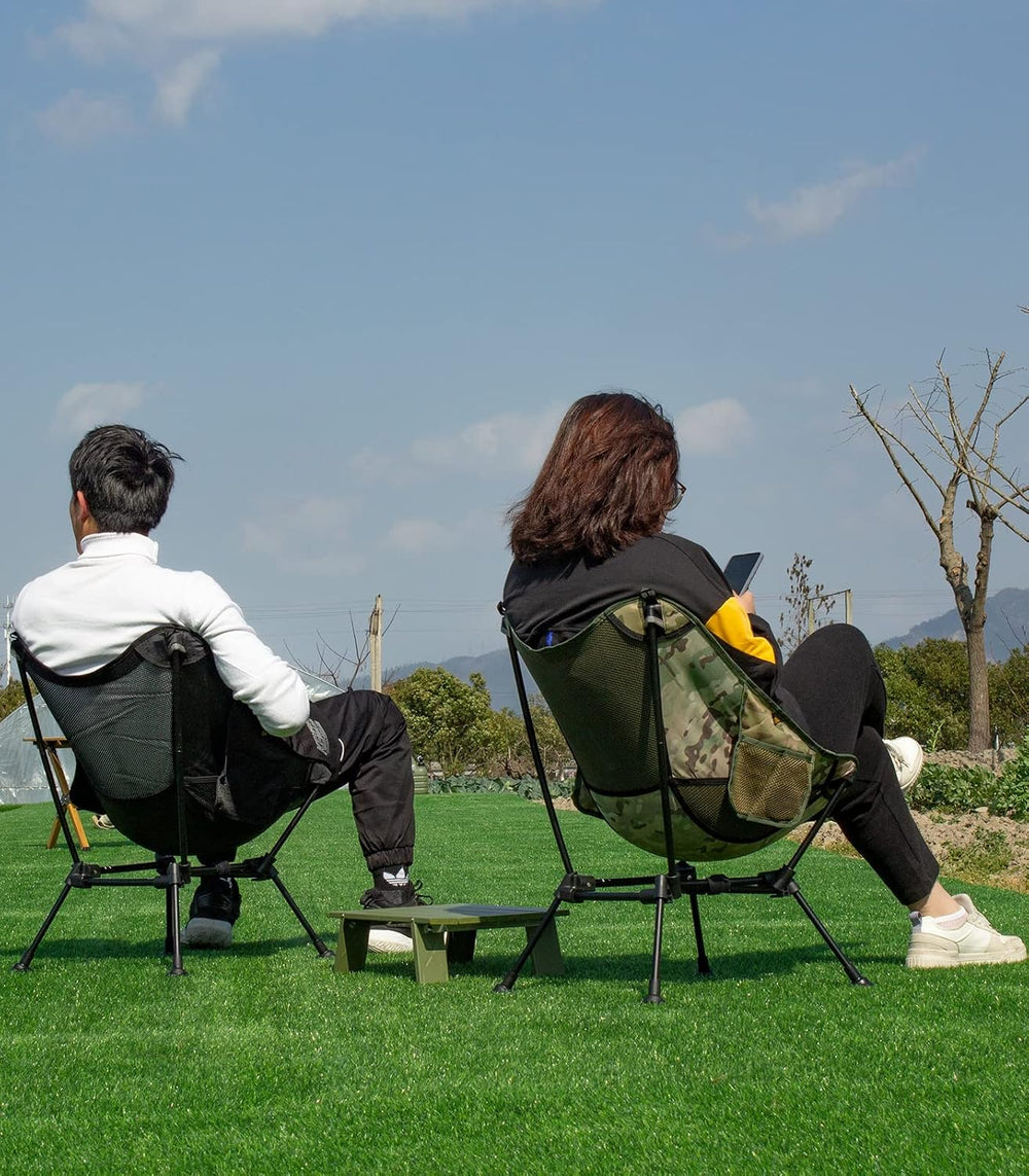 iClimb Ultralight Compact Folding Anti-Sinking Chair, Yellow