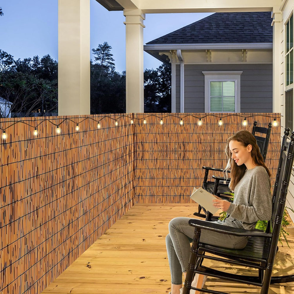 Reed Fence - Bamboo Fencing roll 4 feet high Outdoor Bamboo Privacy Screen fo...