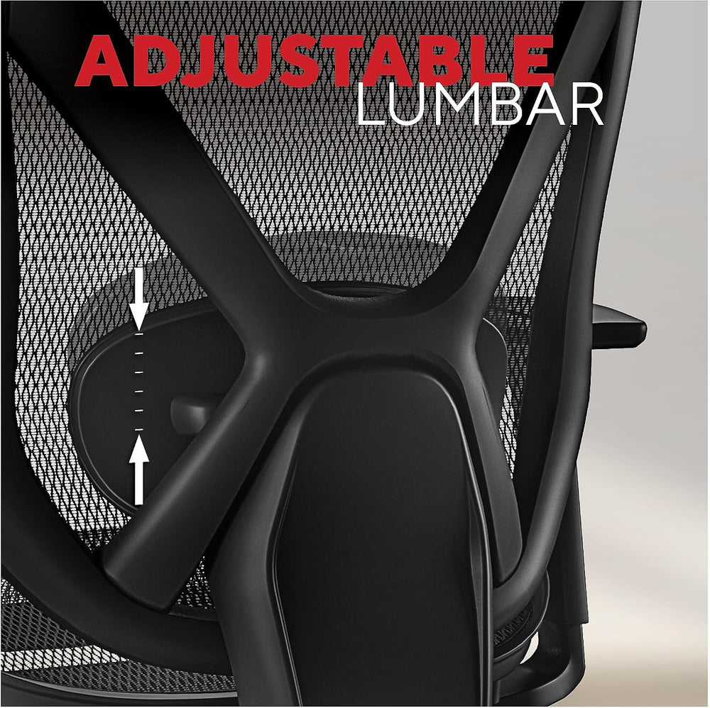 Staples Dexley Ergonomic Mesh Task Chair, Lumbar Support, Swivel, Black