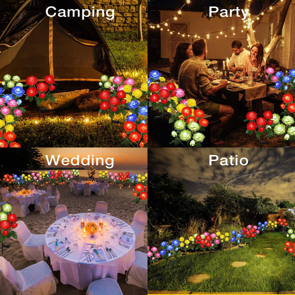 Outdoor Solar Garden Stake Lights,Upgraded LED Solar Powered Light
