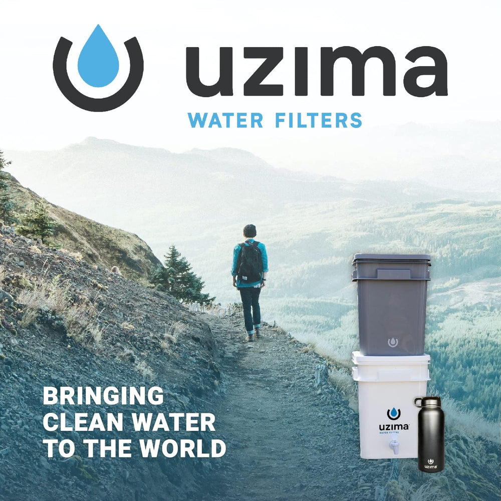 Uzima UZ-2 Camping Water Filter and Drinking Water Filter System, Portable Su...