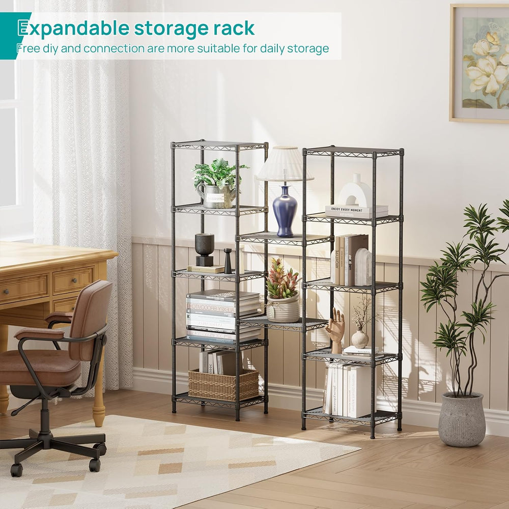 SINGAYE Metal Shelves Wire Shelving Storage Standing Adjustable Shelf Unit