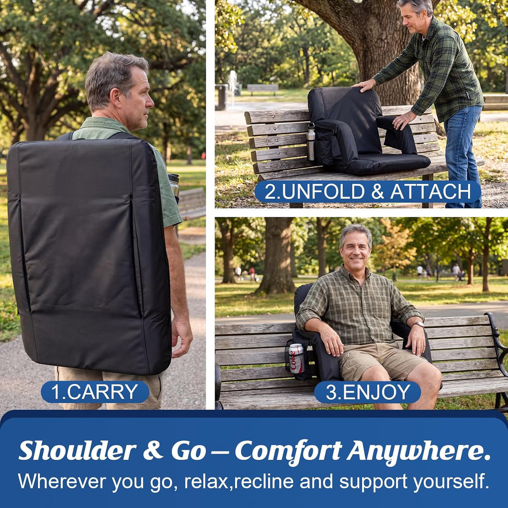 Gbekery Stadium Seats with Back Support for Bleachers