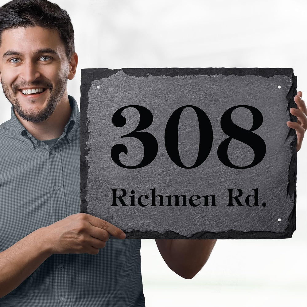 House Address Sign, House Number Plaque, 14.25x18, Thick Rust-Free, Fade Resi...