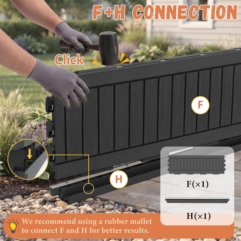 PatioZen 80 Gallon Outdoor Storage Bench, Black Stripe