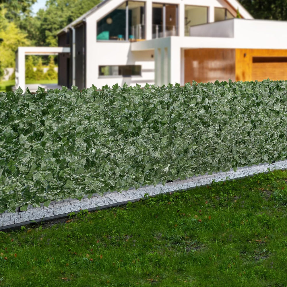 VEVOR Artificial Ivy Privacy Fence Screen, 59 x 118 in Faux Ivy Vine Leaf Hed...