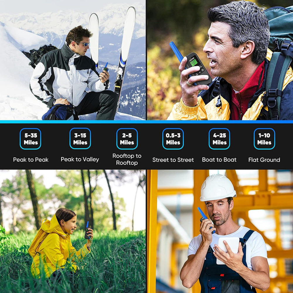 Walkie Talkies - GOCOM G600 FRS Two Way Radio for Adults 2W Long Range Walkie...