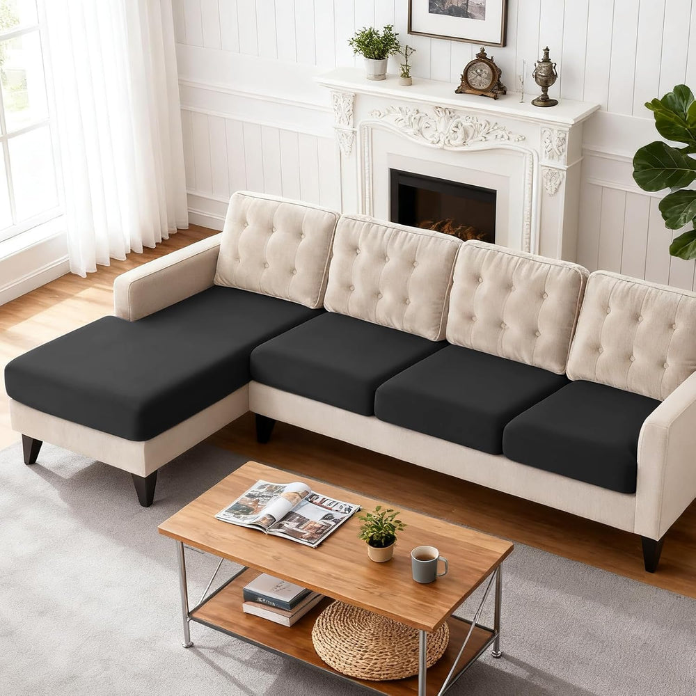 TAOCOCO Sectional Couch Covers Stretch Couch Cushion Covers for Sectional Sof...