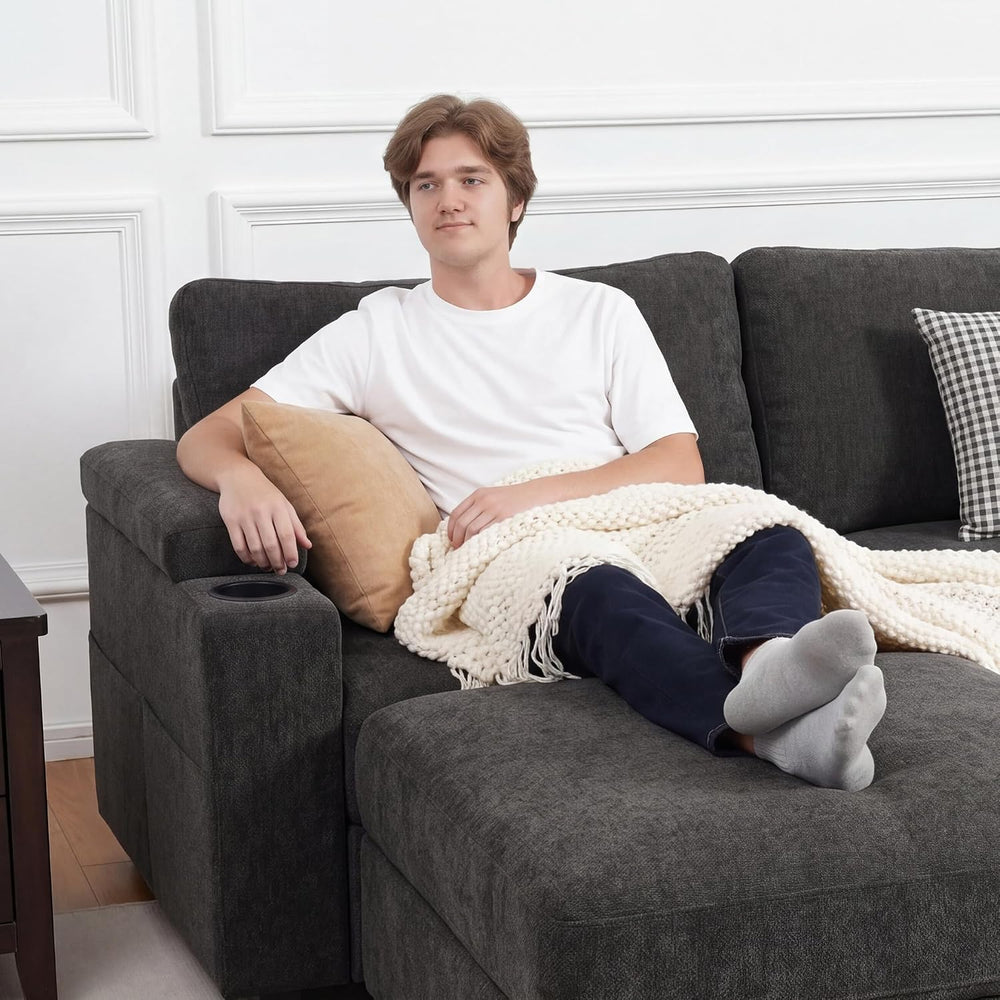 Sectional Couches for Living Rooms, Modular Cloud L Shaped Sofa