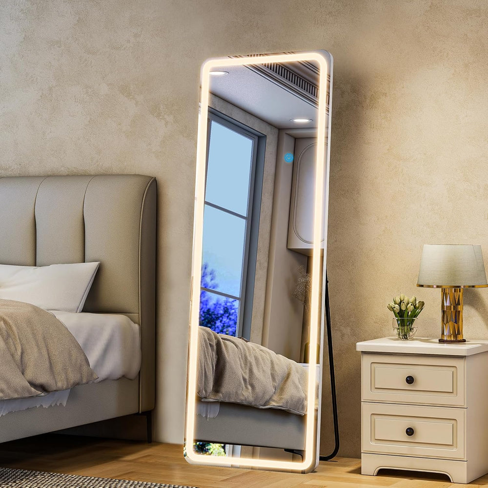 71" x 26" Rectangle Full Length Mirror with Lights for Bedroom