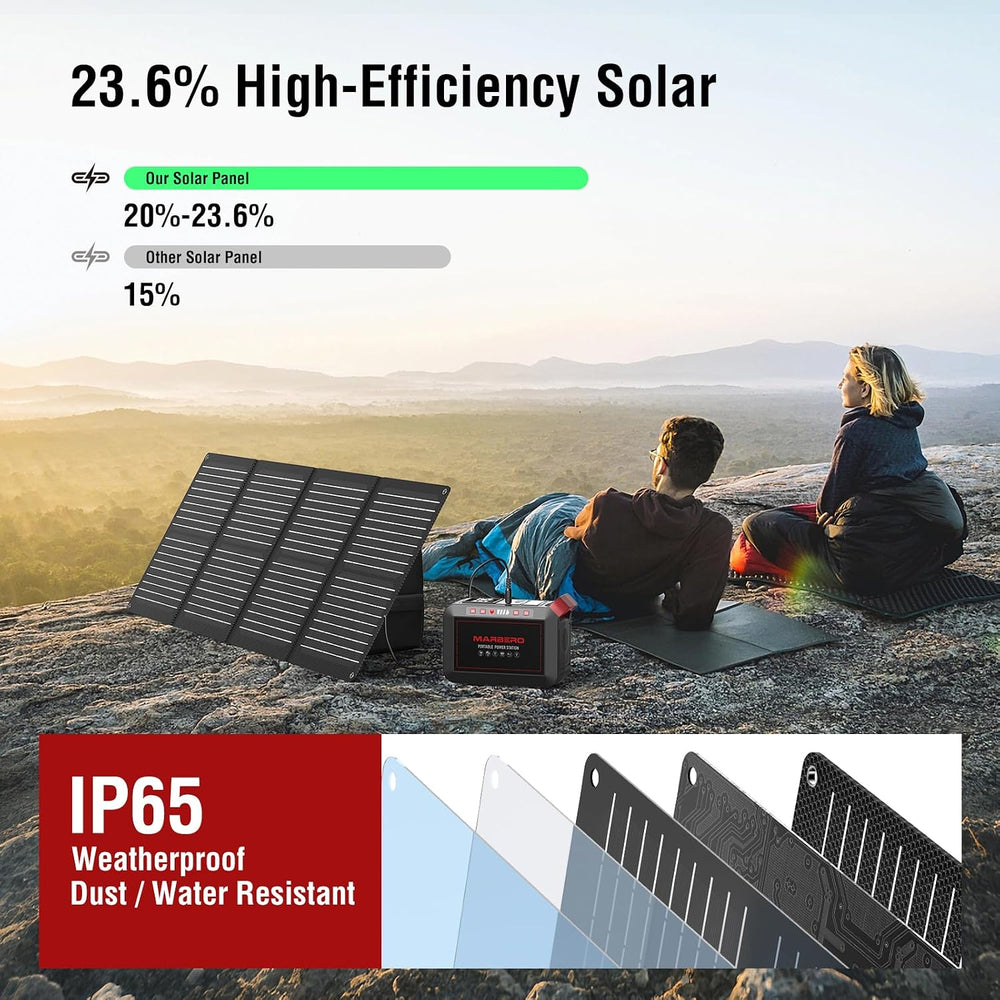 MARBERO 237Wh Solar Generator with Solar Panel Included Portable Power Statio...